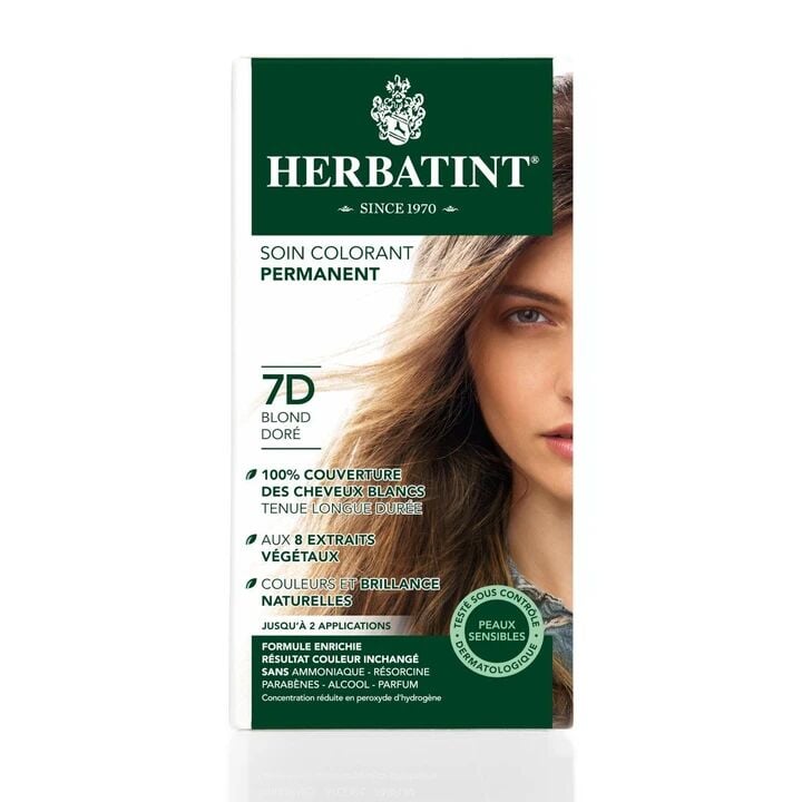 7D Golden Blonde - Altın Sarı Bitkisel Saç Boyası