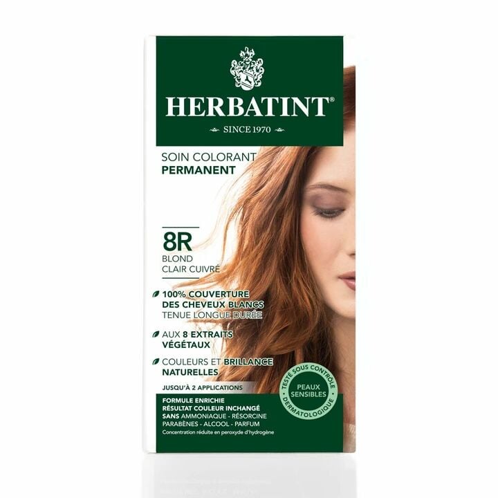 8R Light Copper Blonde - Açık Bakır Sarı Bitkisel Saç Boyası