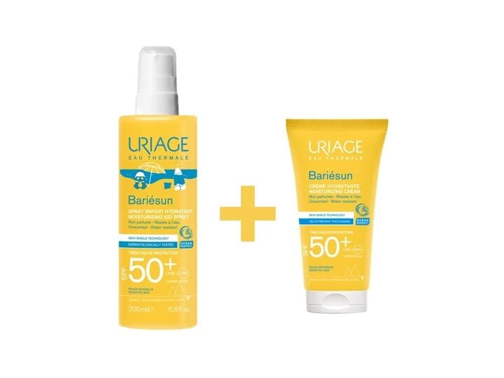 Bariesun SPF50+ Çocuklar İçin Güneş Spreyi 200 ml & Güneş Kremi 50 ml 2'li Set